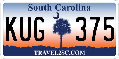 SC license plate KUG375