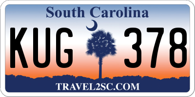 SC license plate KUG378