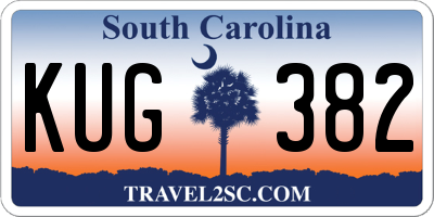 SC license plate KUG382
