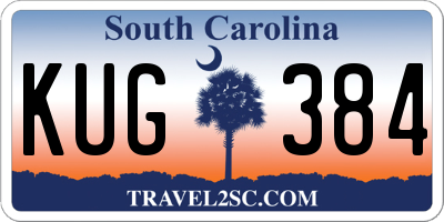 SC license plate KUG384