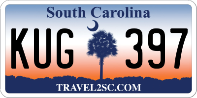 SC license plate KUG397