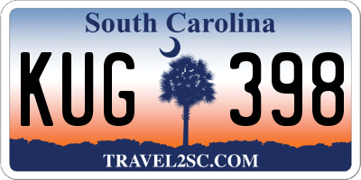 SC license plate KUG398
