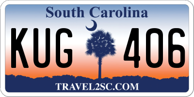 SC license plate KUG406
