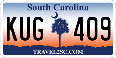 SC license plate KUG409