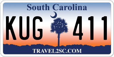 SC license plate KUG411