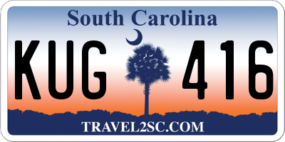 SC license plate KUG416