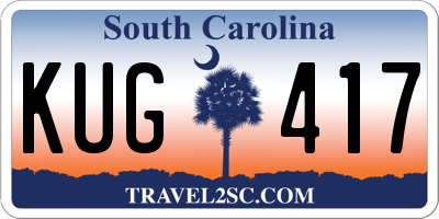 SC license plate KUG417