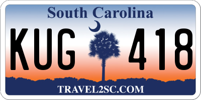 SC license plate KUG418