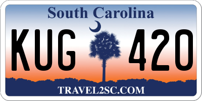 SC license plate KUG420