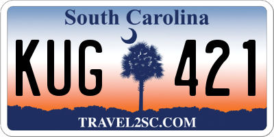 SC license plate KUG421