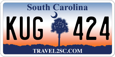 SC license plate KUG424