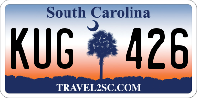 SC license plate KUG426