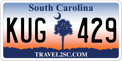 SC license plate KUG429