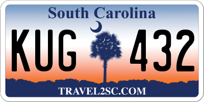 SC license plate KUG432