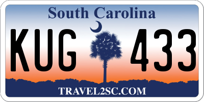 SC license plate KUG433