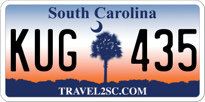 SC license plate KUG435