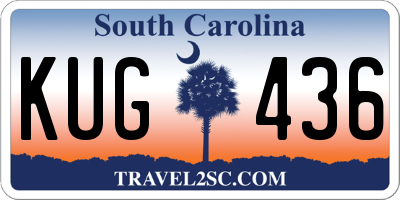 SC license plate KUG436