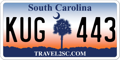 SC license plate KUG443