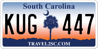 SC license plate KUG447