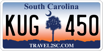 SC license plate KUG450