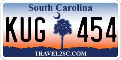 SC license plate KUG454