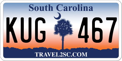 SC license plate KUG467