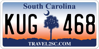 SC license plate KUG468