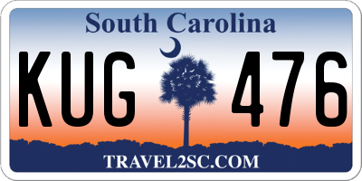 SC license plate KUG476