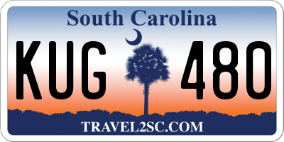 SC license plate KUG480