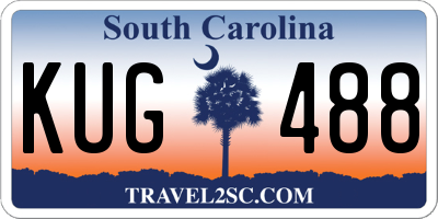 SC license plate KUG488