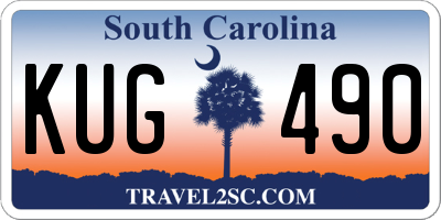 SC license plate KUG490
