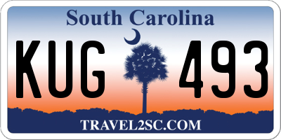SC license plate KUG493
