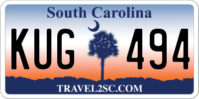 SC license plate KUG494