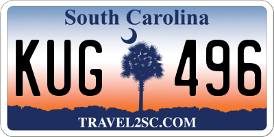 SC license plate KUG496