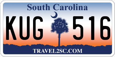 SC license plate KUG516