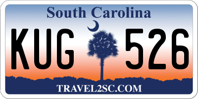 SC license plate KUG526