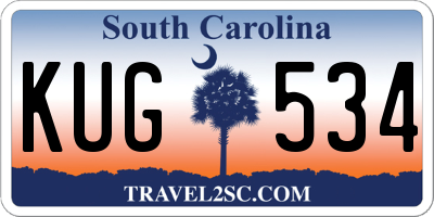 SC license plate KUG534