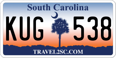 SC license plate KUG538