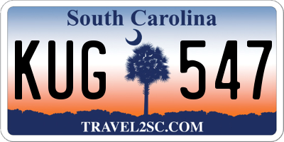 SC license plate KUG547