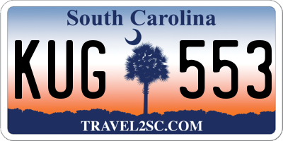SC license plate KUG553