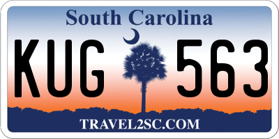 SC license plate KUG563