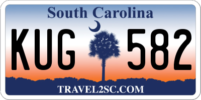 SC license plate KUG582
