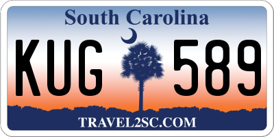 SC license plate KUG589