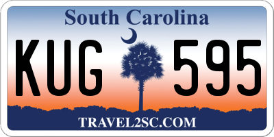 SC license plate KUG595