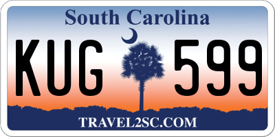 SC license plate KUG599
