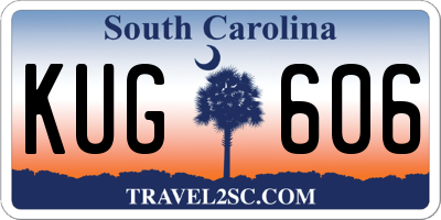 SC license plate KUG606