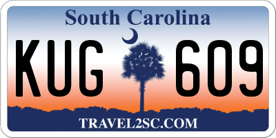 SC license plate KUG609