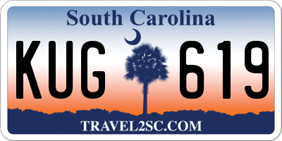 SC license plate KUG619