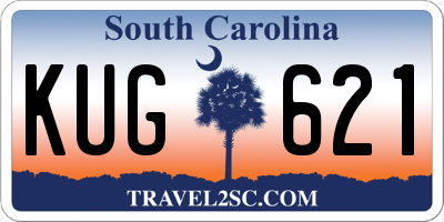 SC license plate KUG621