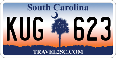 SC license plate KUG623